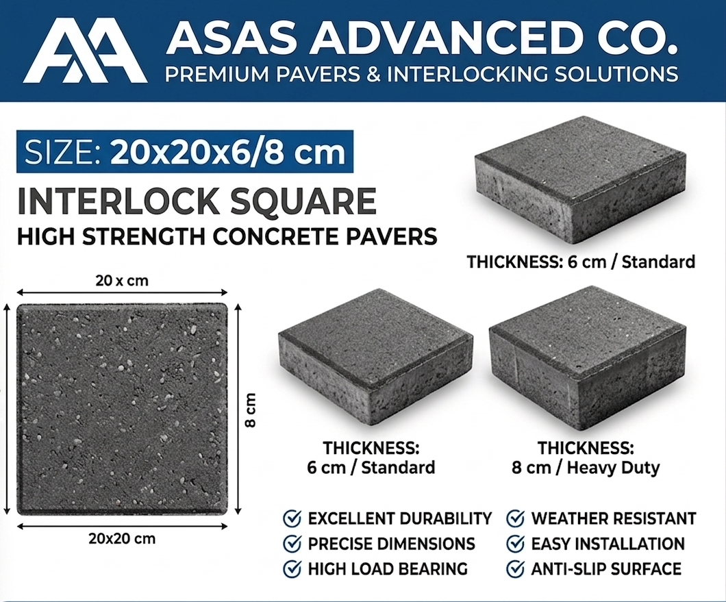 ASAS Advanced Co concrete block production factory in Saudi Arabia
